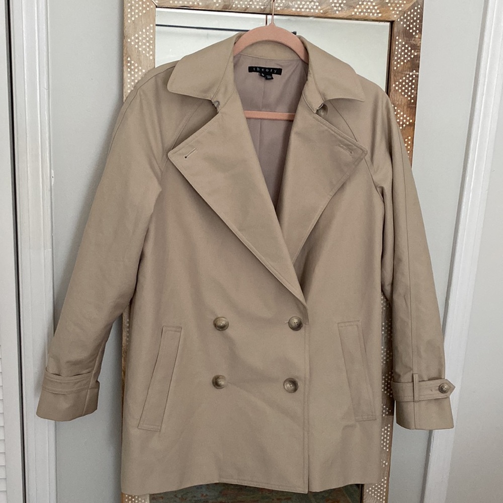 Theory Timeless Water Resistant Trench Style Jacket